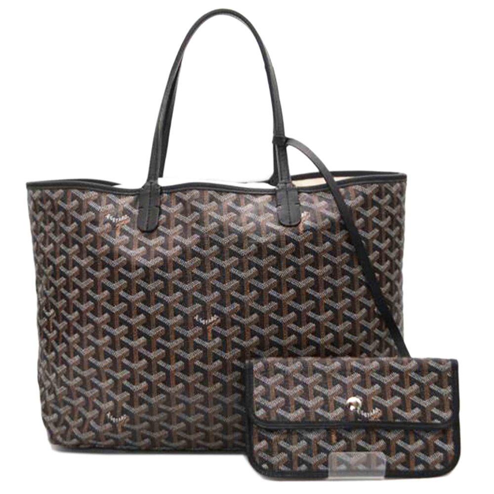 GOYARD Saint Louis Chevroche Calfskin Black